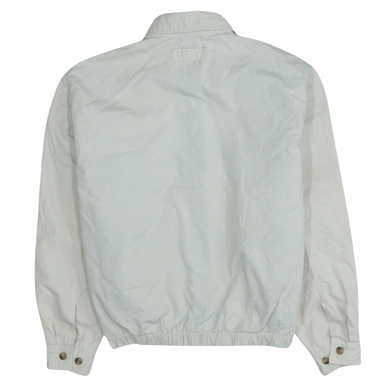 Tommy Hilfiger Men's Beige Cotton Bomber Jacket Size S Full Zip