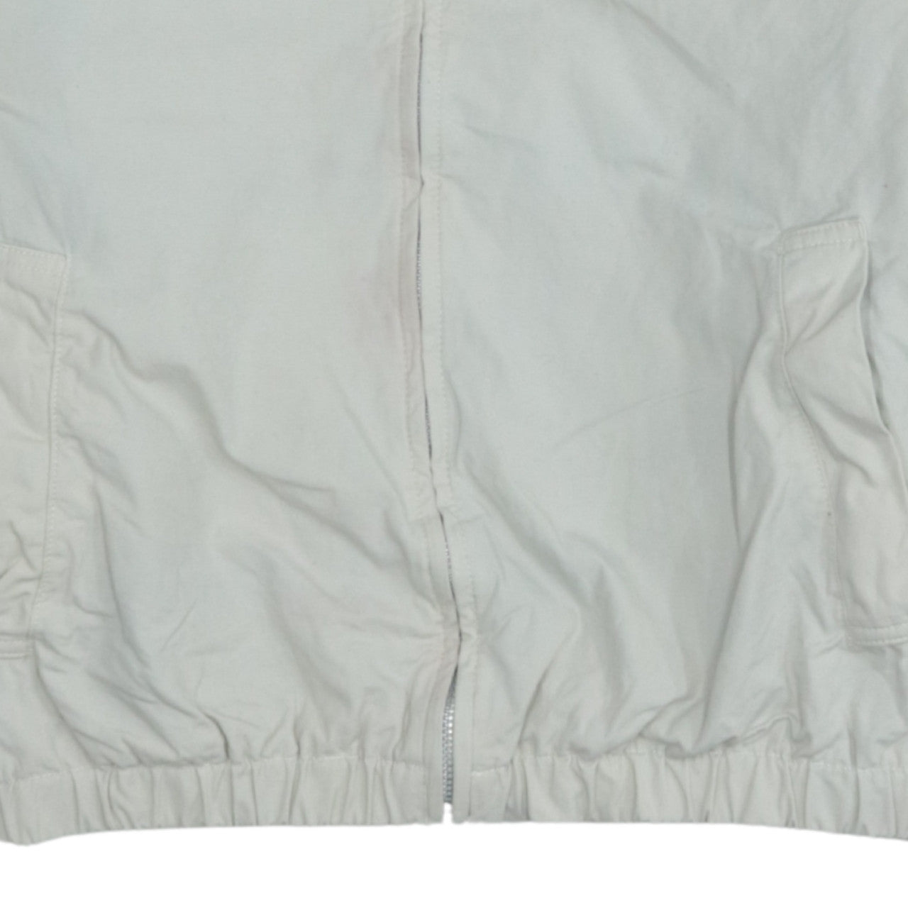 Tommy Hilfiger Men's Beige Cotton Bomber Jacket Size S Full Zip