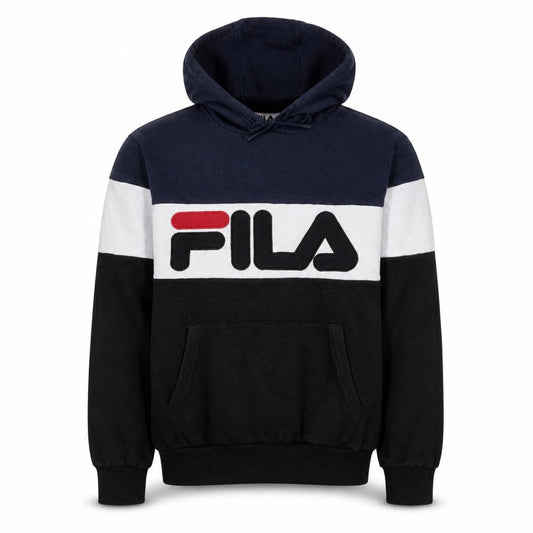 Fila Men's Blue XS Pullover Hoodie Sweatshirt with Logo