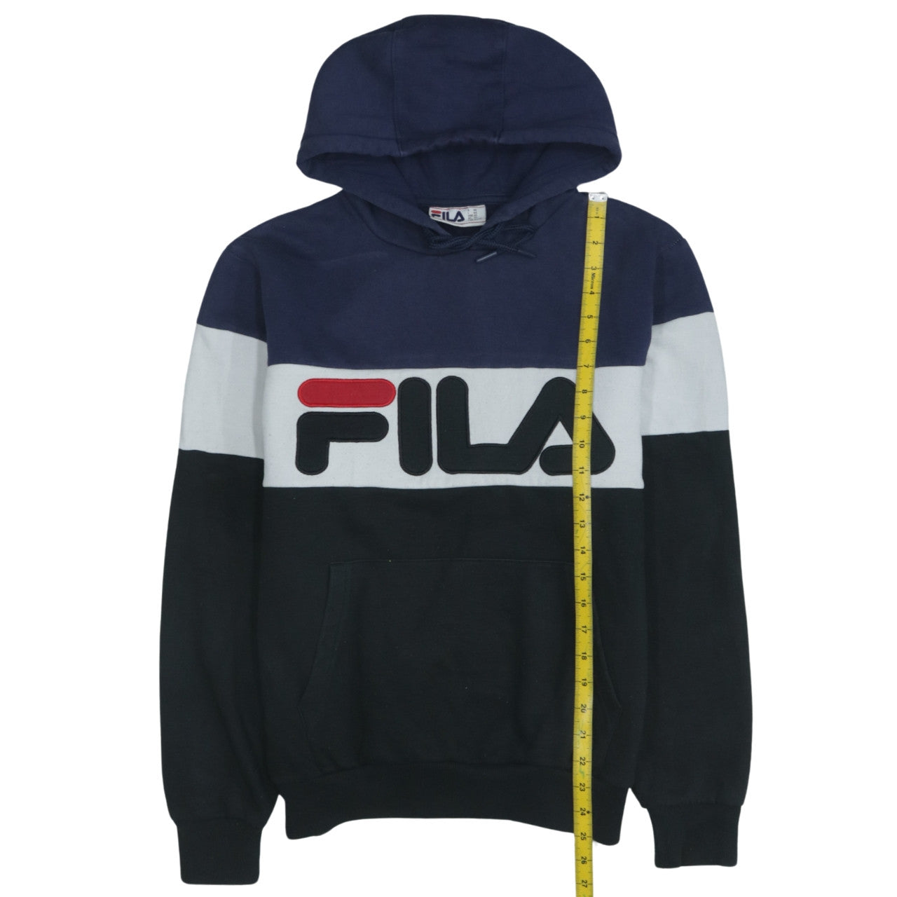 Fila Men's Blue XS Pullover Hoodie Sweatshirt with Logo