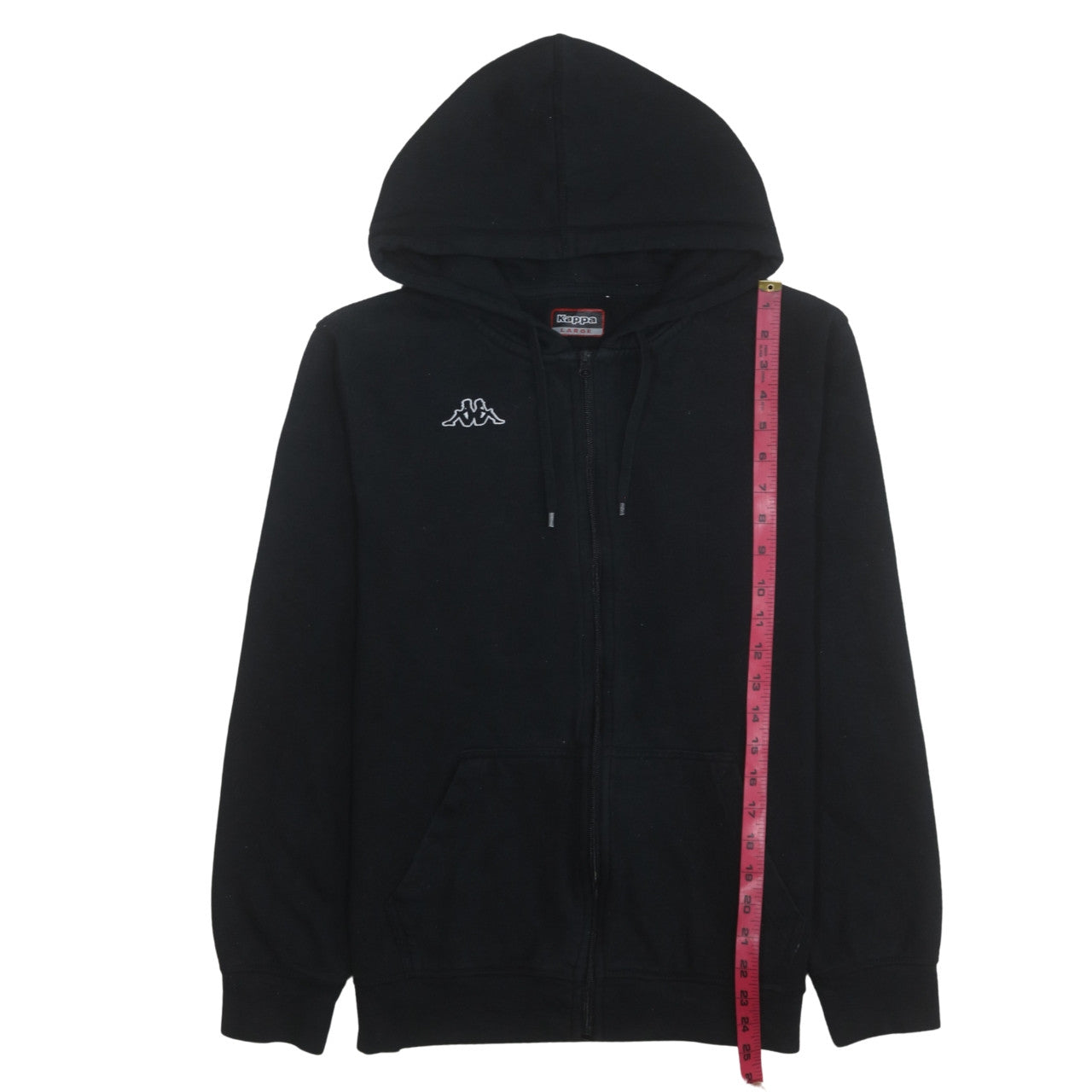 Kappa Men's Black Full Zip Hoodie Size L Sportswear