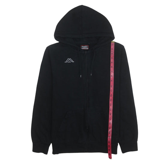Kappa Men's Black Full Zip Hoodie Size L Sportswear