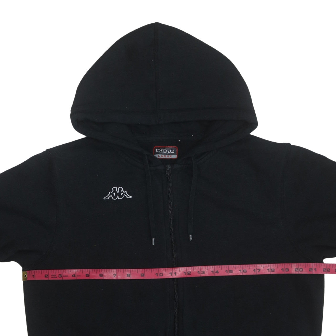Kappa Men's Black Full Zip Hoodie Size L Sportswear