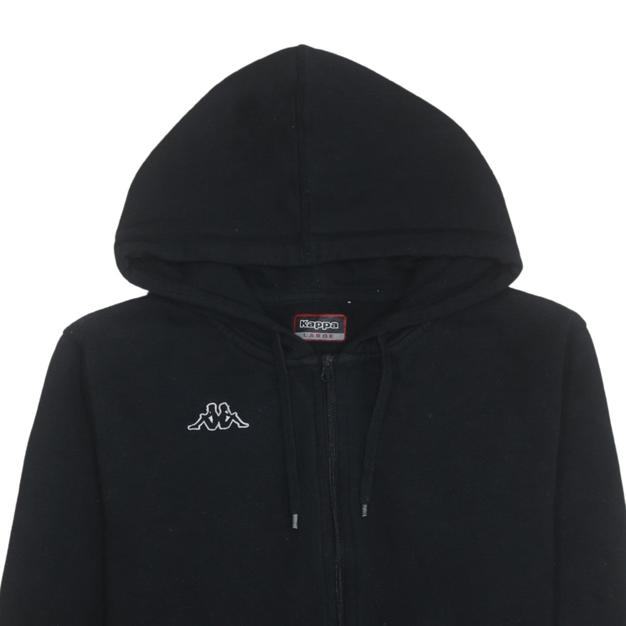 Kappa Men's Black Full Zip Hoodie Size L Sportswear