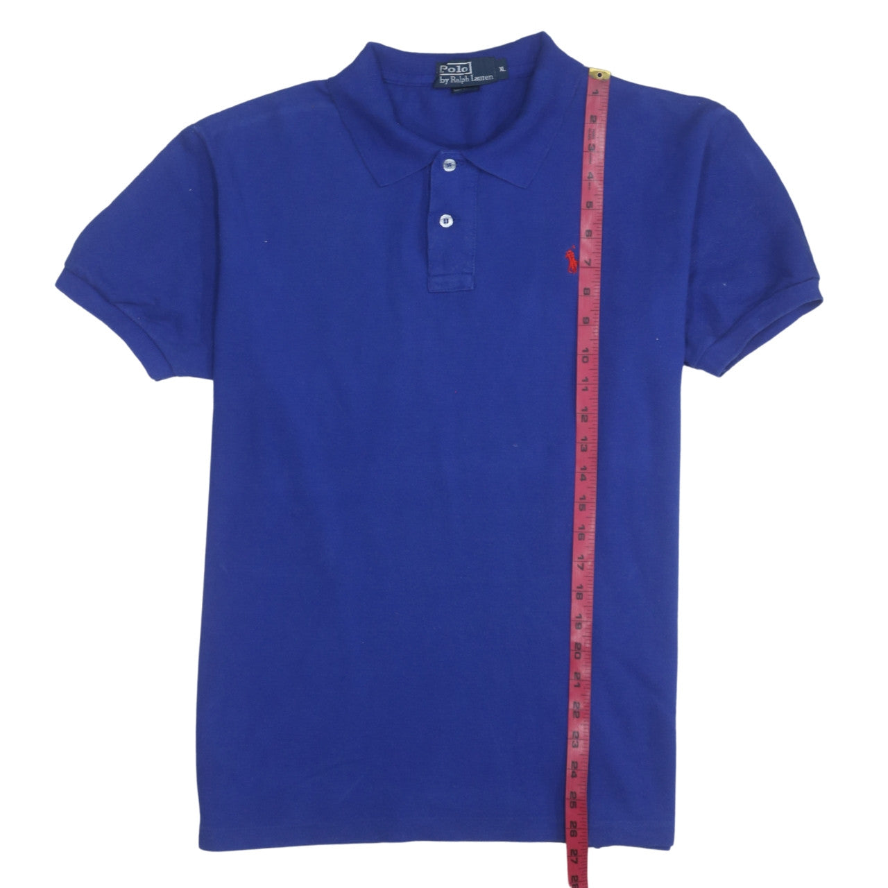 Ralph Lauren Men's Blue Cotton Polo Shirt XL Classic Fit