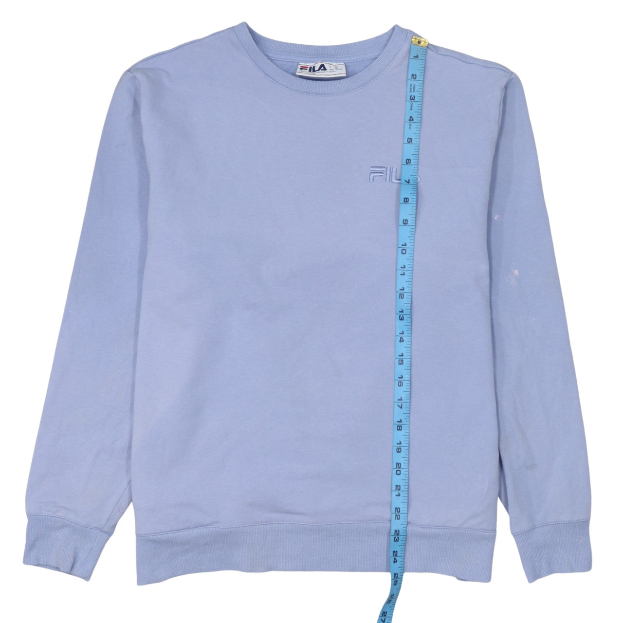 FILA Women’s Blue Crew Neck Pullover Sweatshirt XL Cotton Blend