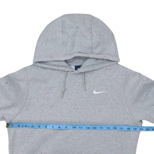 Nike Men's Grey Pullover Hoodie S Regular Fit Fleece Sweatshirt