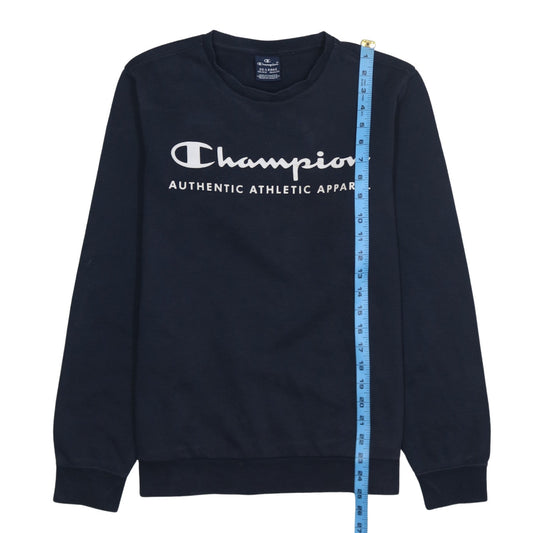 Champion Boys Blue 2XL Pullover Crew Neck Logo Sweatshirt