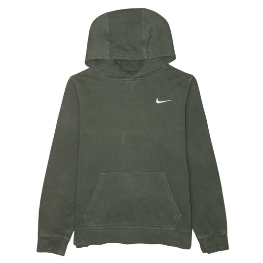 Nike Boys Green Pullover Hoodie XL 13-15 Years Fleece Logo Sweatshirt