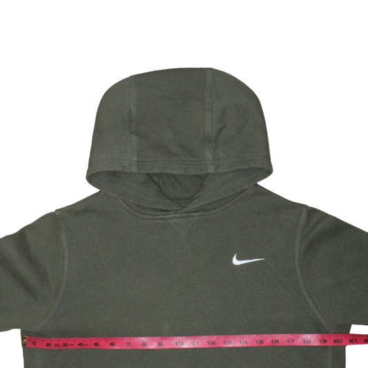 Nike Boys Green Pullover Hoodie XL 13-15 Years Fleece Logo Sweatshirt