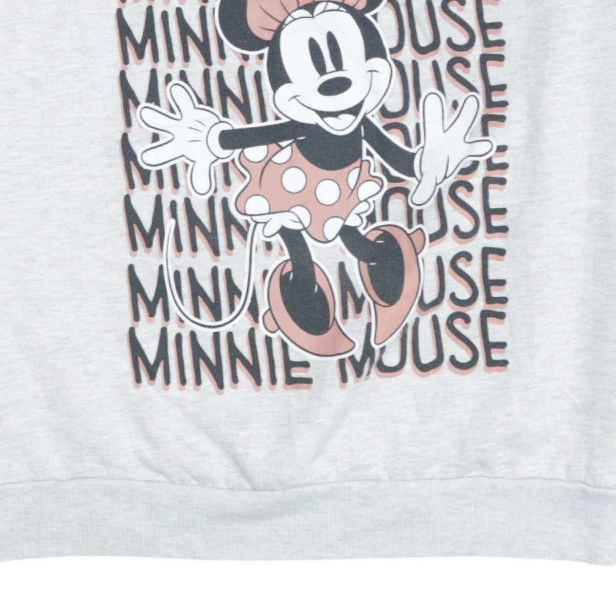 Additional view of Disney Women Grey Minnie Mouse Sweatshirt L Relaxed Fit