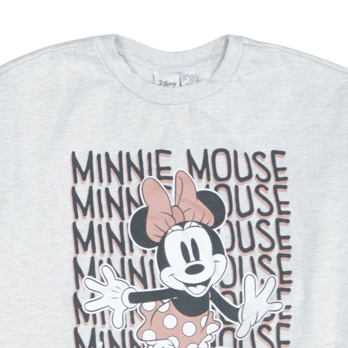 Additional view of Disney Women Grey Minnie Mouse Sweatshirt L Relaxed Fit