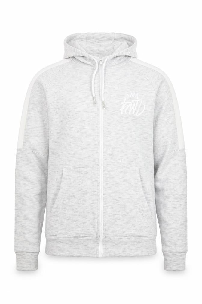 Kings Will Dream Men's Grey Full Zip Hoodie Size S Lightweight Cotton Blend