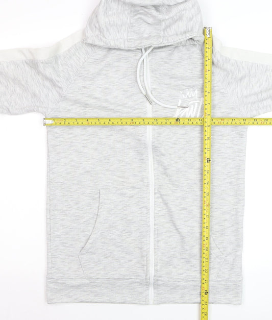 Kings Will Dream Men's Grey Full Zip Hoodie Size S Lightweight Cotton Blend