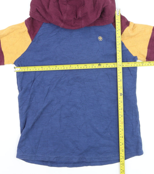 FatFace Boys Multicoloured Pullover Hoodie 12-13 Years Cotton Hoodie