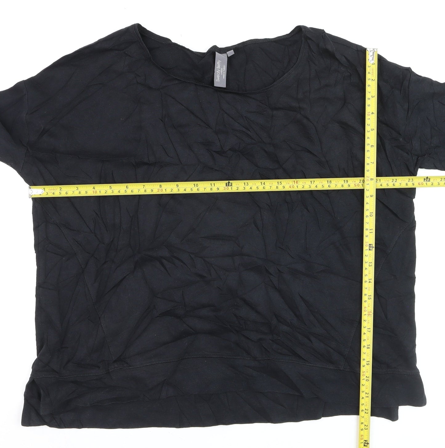 Sweaty Betty Womens Black M Pullover Jumper Cotton Modal Blend