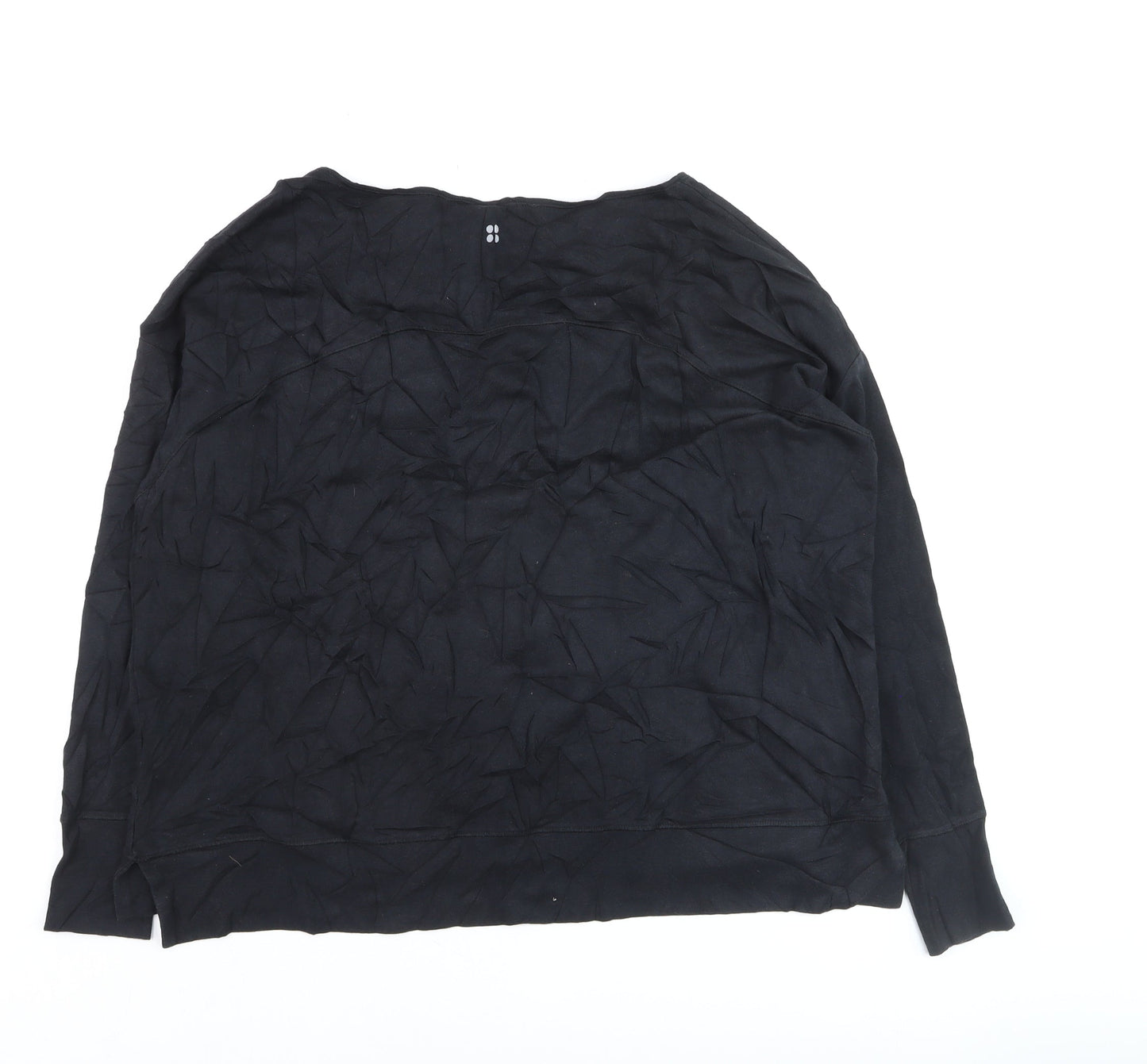 Sweaty Betty Womens Black M Pullover Jumper Cotton Modal Blend