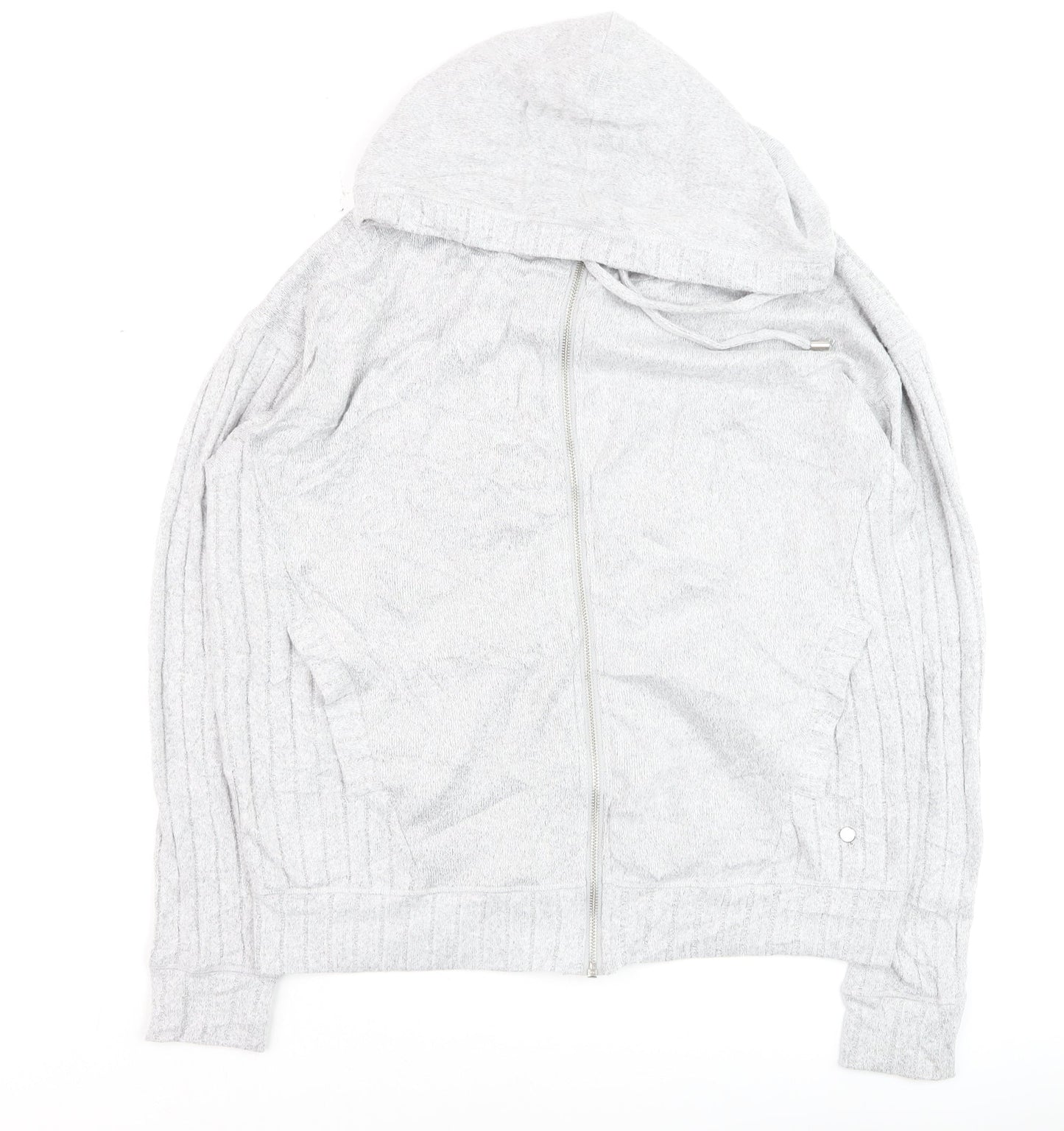 Next Women’s Grey Full Zip Hooded Sweatshirt Size 10