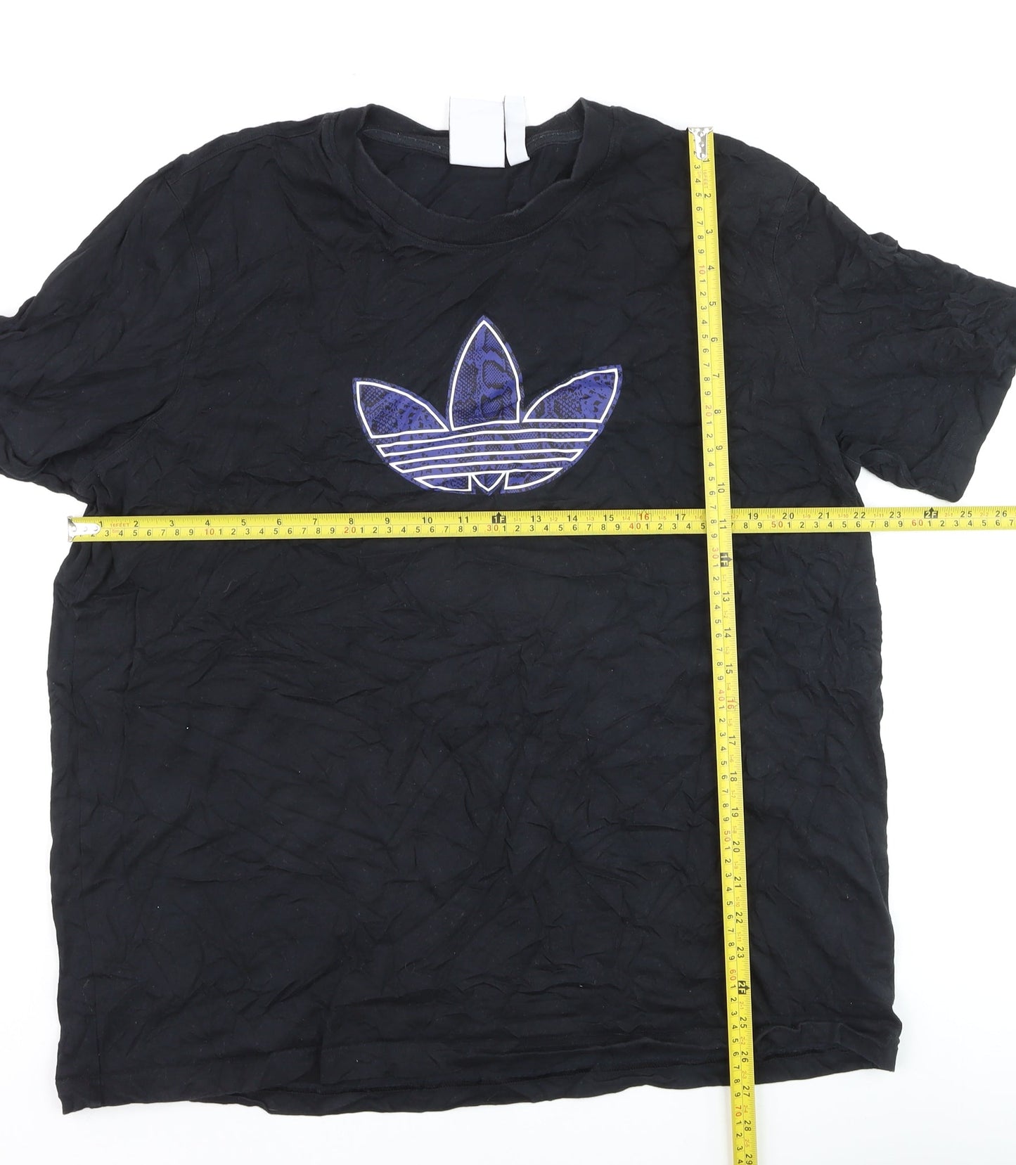 Adidas Men's Black XL Trefoil Logo Short Sleeve Cotton T-Shirt