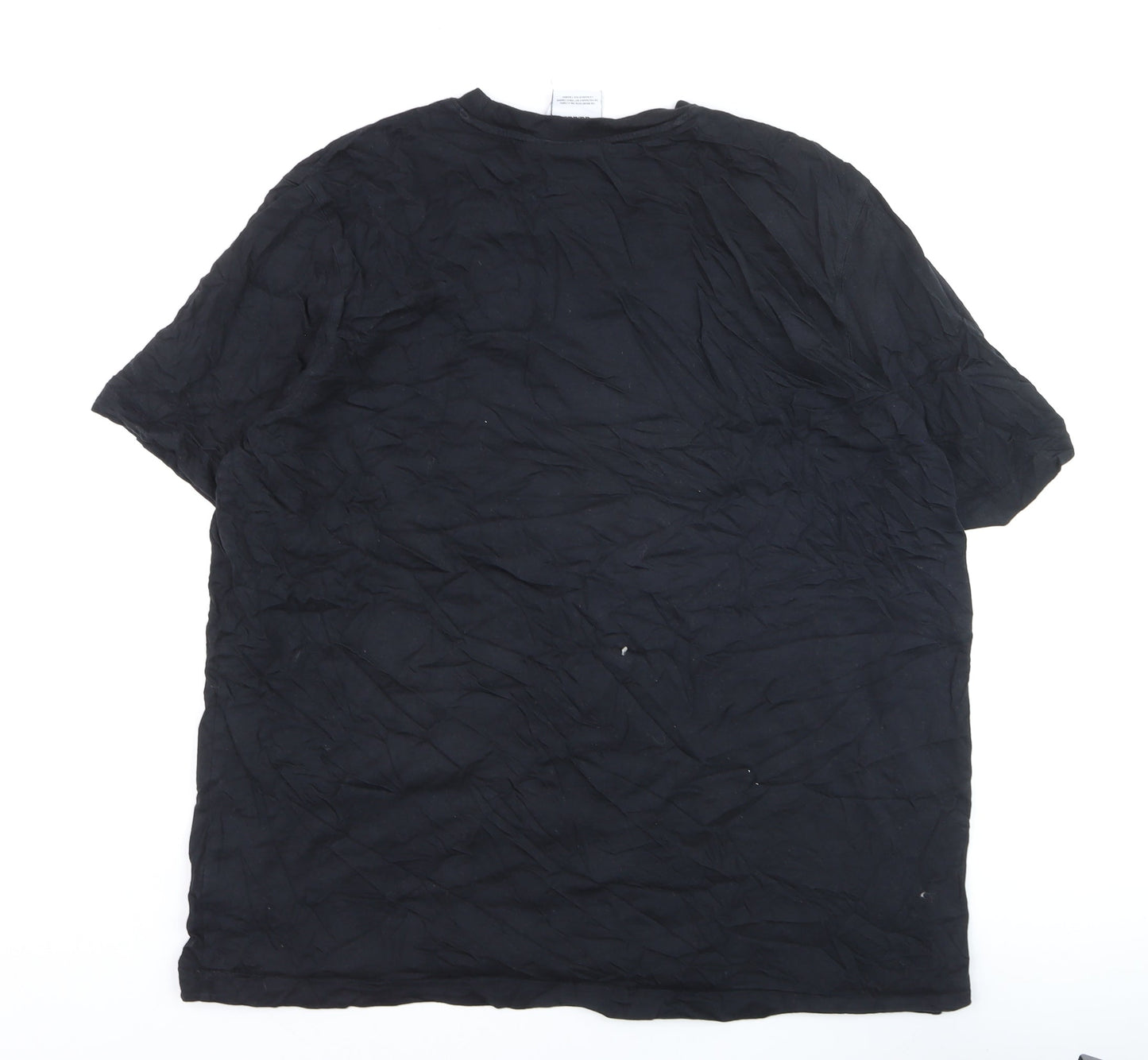 Adidas Men's Black XL Trefoil Logo Short Sleeve Cotton T-Shirt