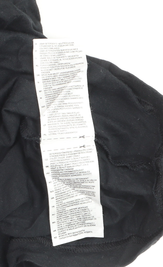 Adidas Men's Black XL Trefoil Logo Short Sleeve Cotton T-Shirt