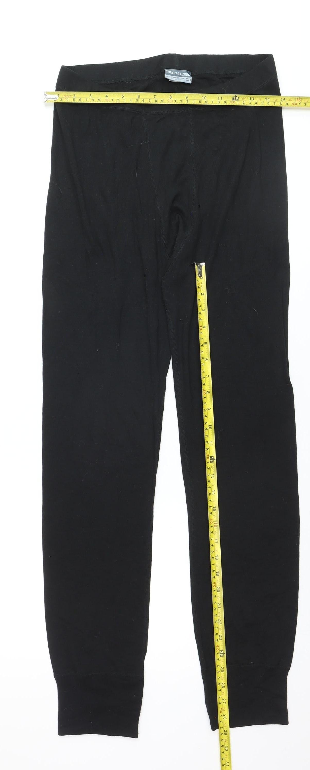 Trespass Mens Black M Compression Leggings Activewear Trousers