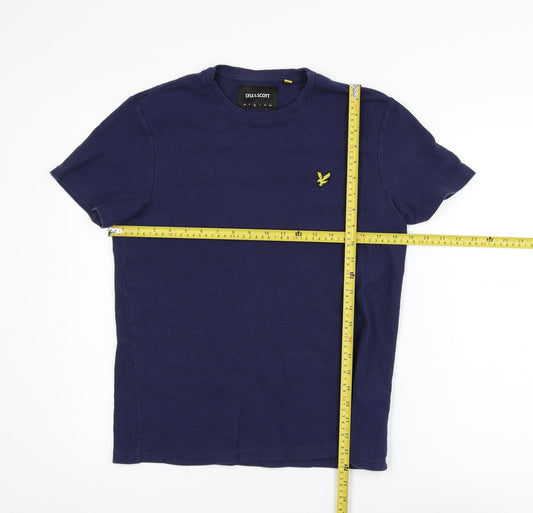 Lyle & Scott Men's Blue Cotton Crew Neck T-Shirt Size M