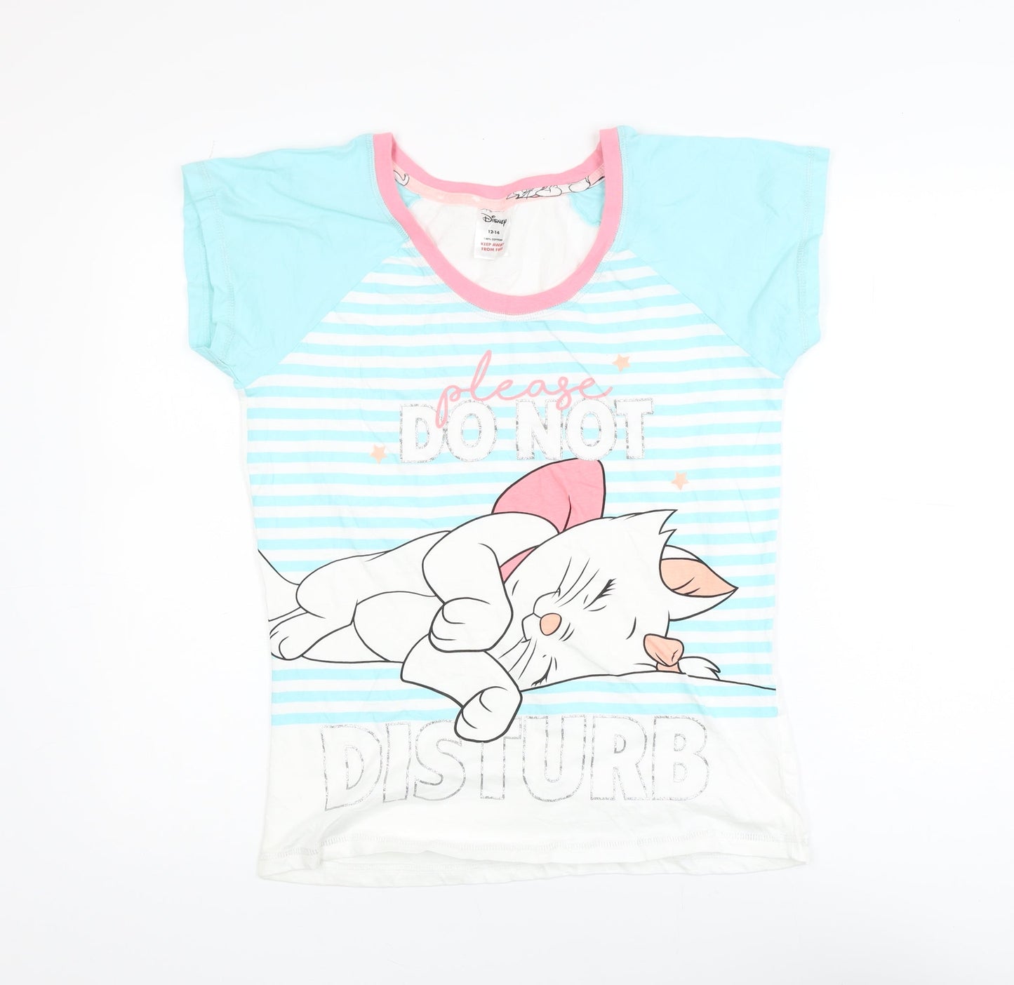 Disney Girls Multicoloured 12-14 Years Marie Cat Cotton Nightshirt