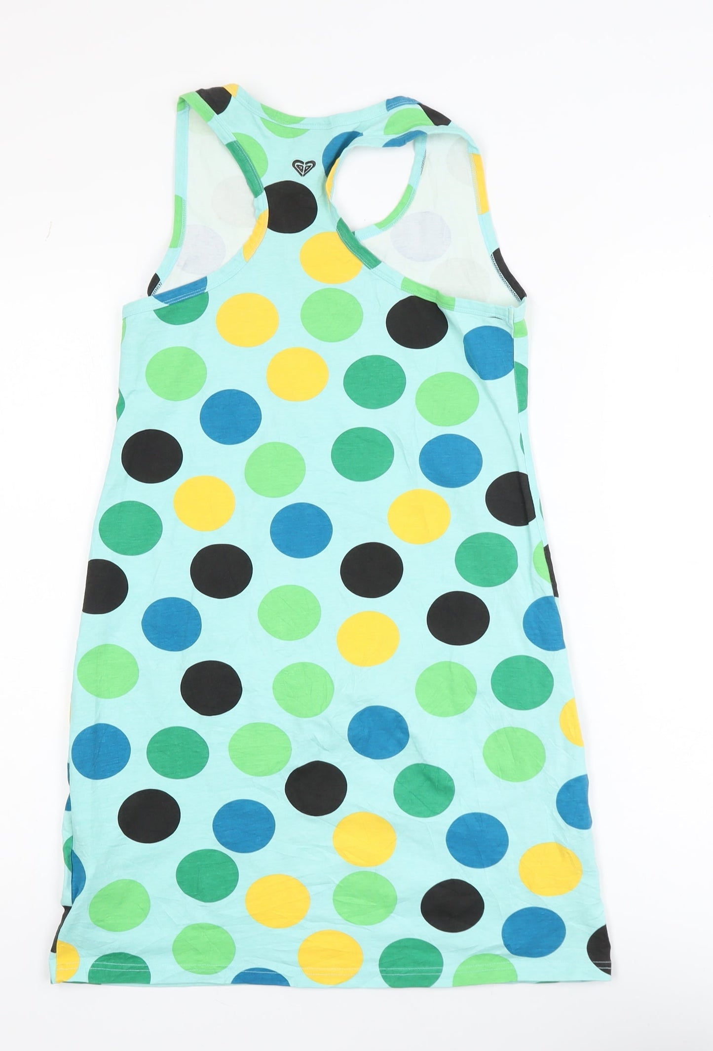 Roxy Girl Multicoloured Polka Dot Sleeveless Tank Dress Size 16