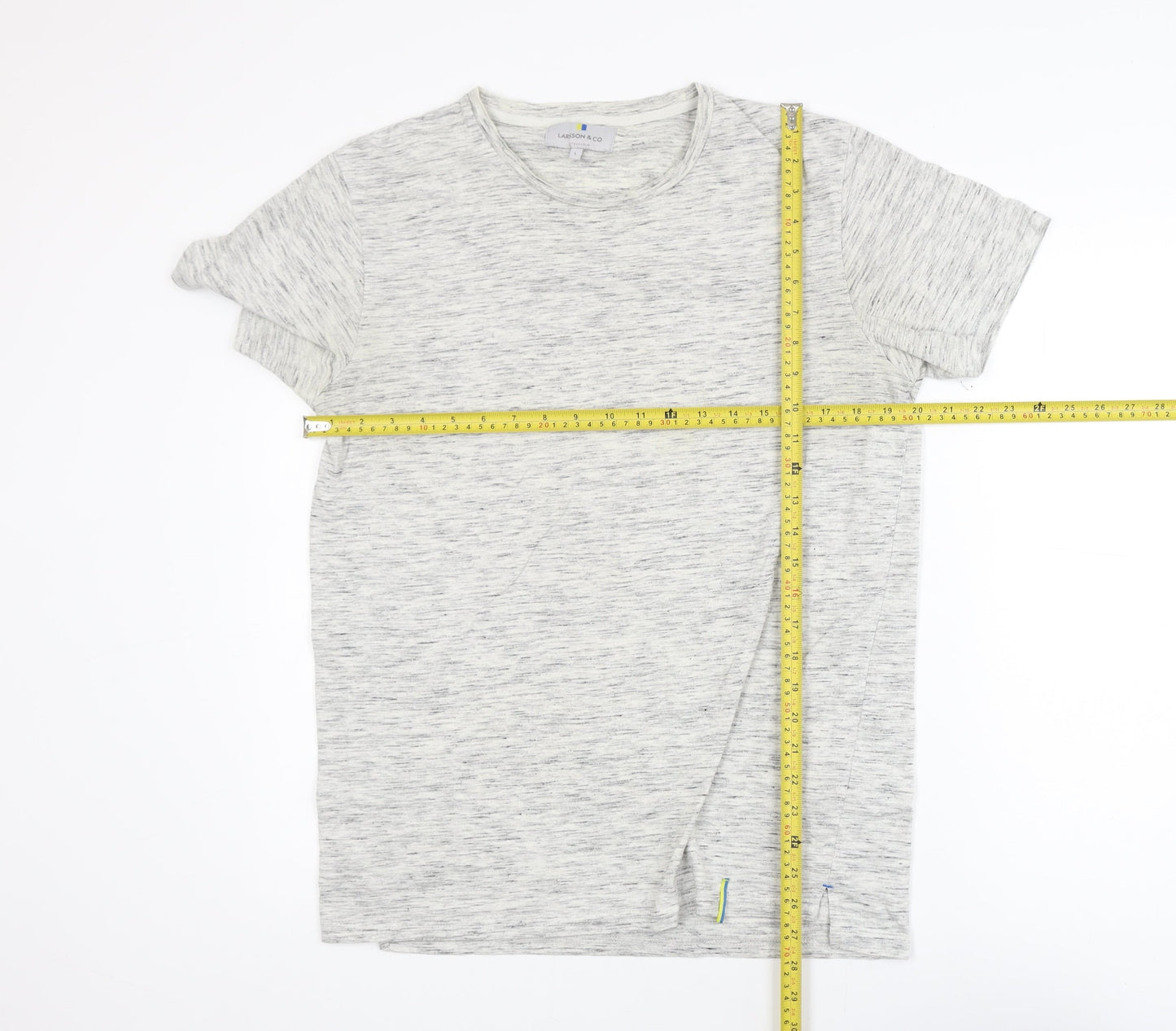 Larsson & Co Men’s Grey Short Sleeve Crew Neck T-Shirt Size L
