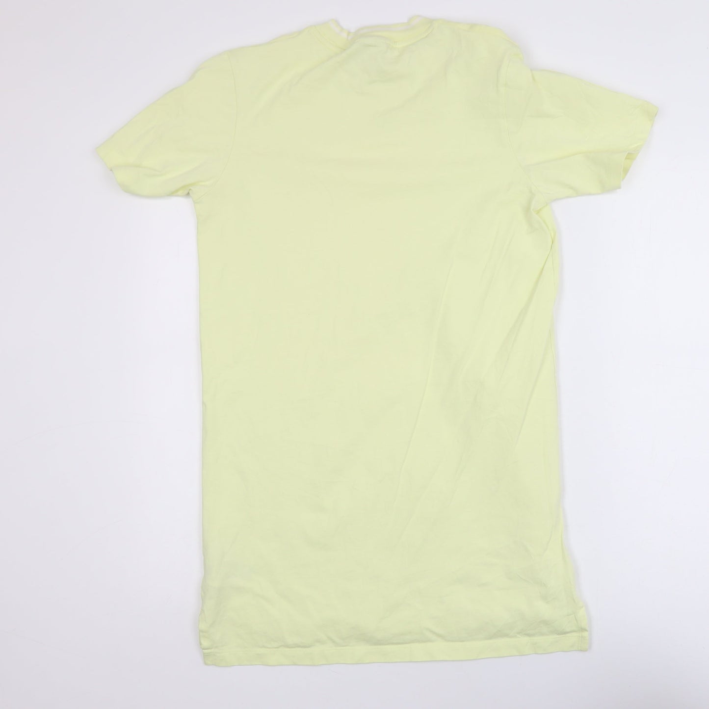 Adidas Womens Yellow XS Basic Short Sleeve Cotton T-Shirt