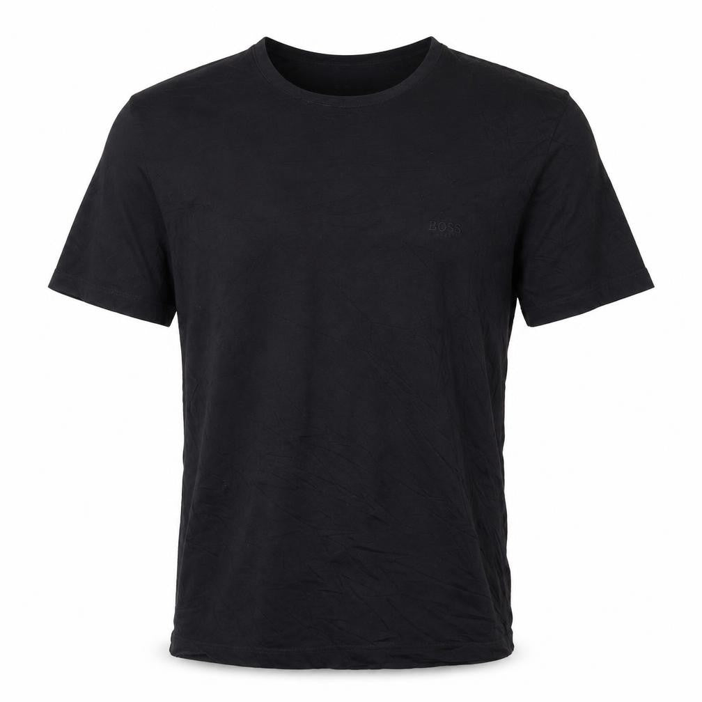 Hugo Boss Men's Black Cotton Crew Neck Short Sleeve T-Shirt Size L