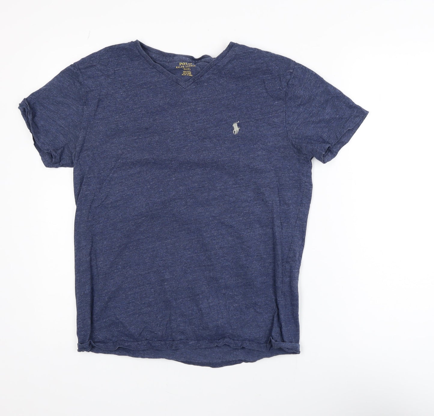 Polo Ralph Lauren Men's Blue V-Neck Short Sleeve T-Shirt Size S