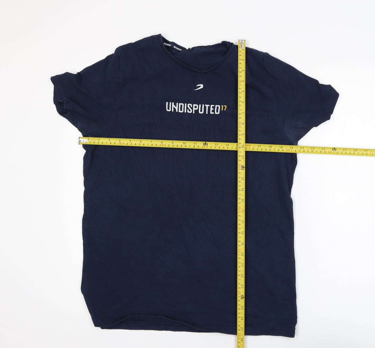 BOXRAW Men's Blue 'Undisputed 17' Sports Graphic T-Shirt Size S