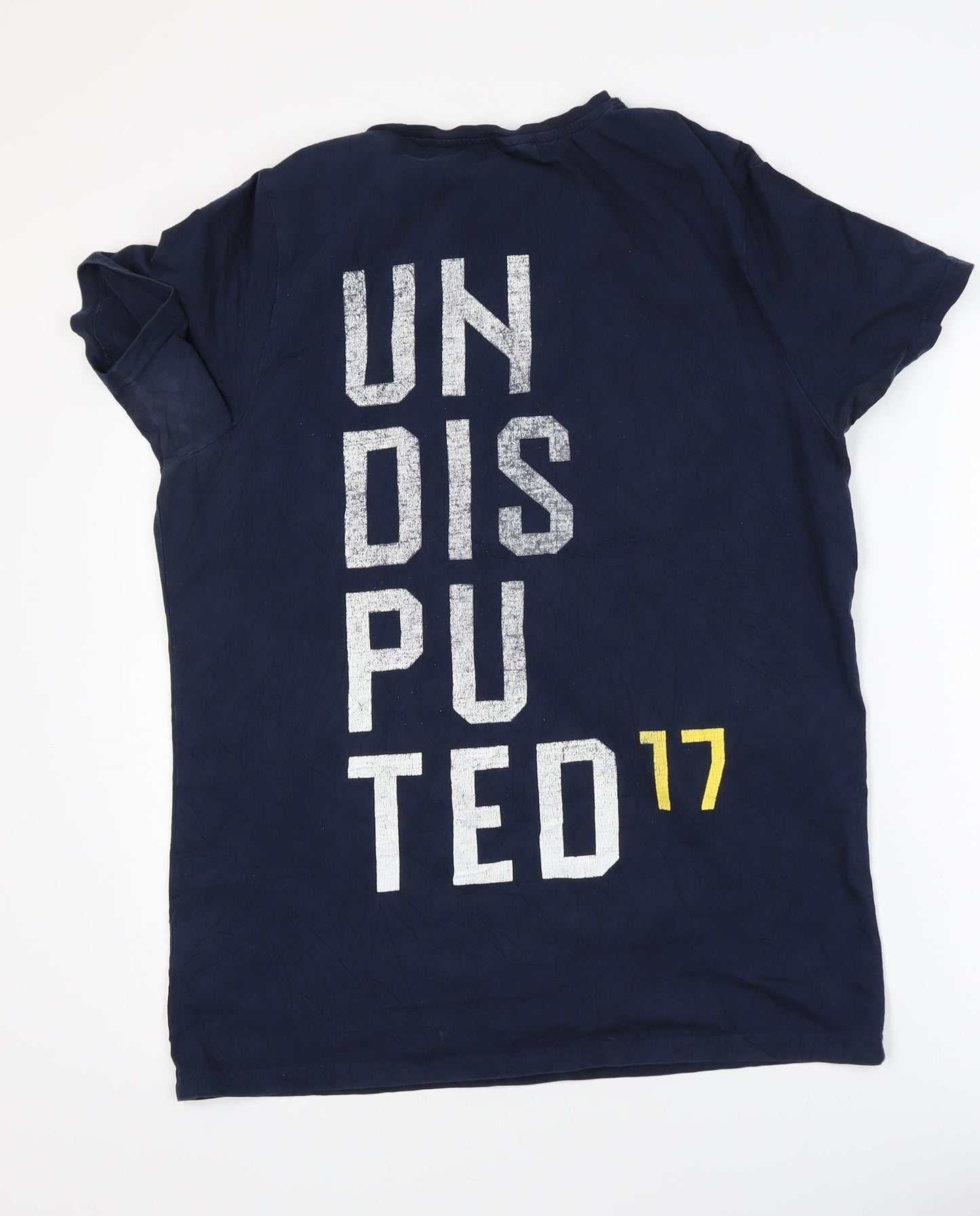 BOXRAW Men's Blue 'Undisputed 17' Sports Graphic T-Shirt Size S