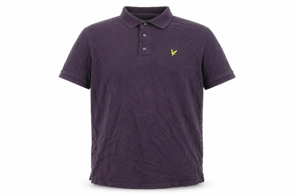 Lyle & Scott Men's Purple Cotton Polo Shirt Size L Classic Fit