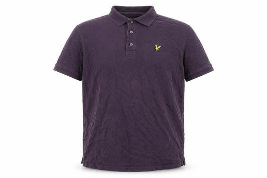 Lyle & Scott Men's Purple Cotton Polo Shirt Size L Classic Fit