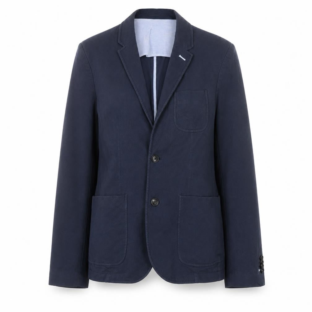 Pull&Bear Women Navy Blue Slim Fit Single-Breasted Blazer Size 12