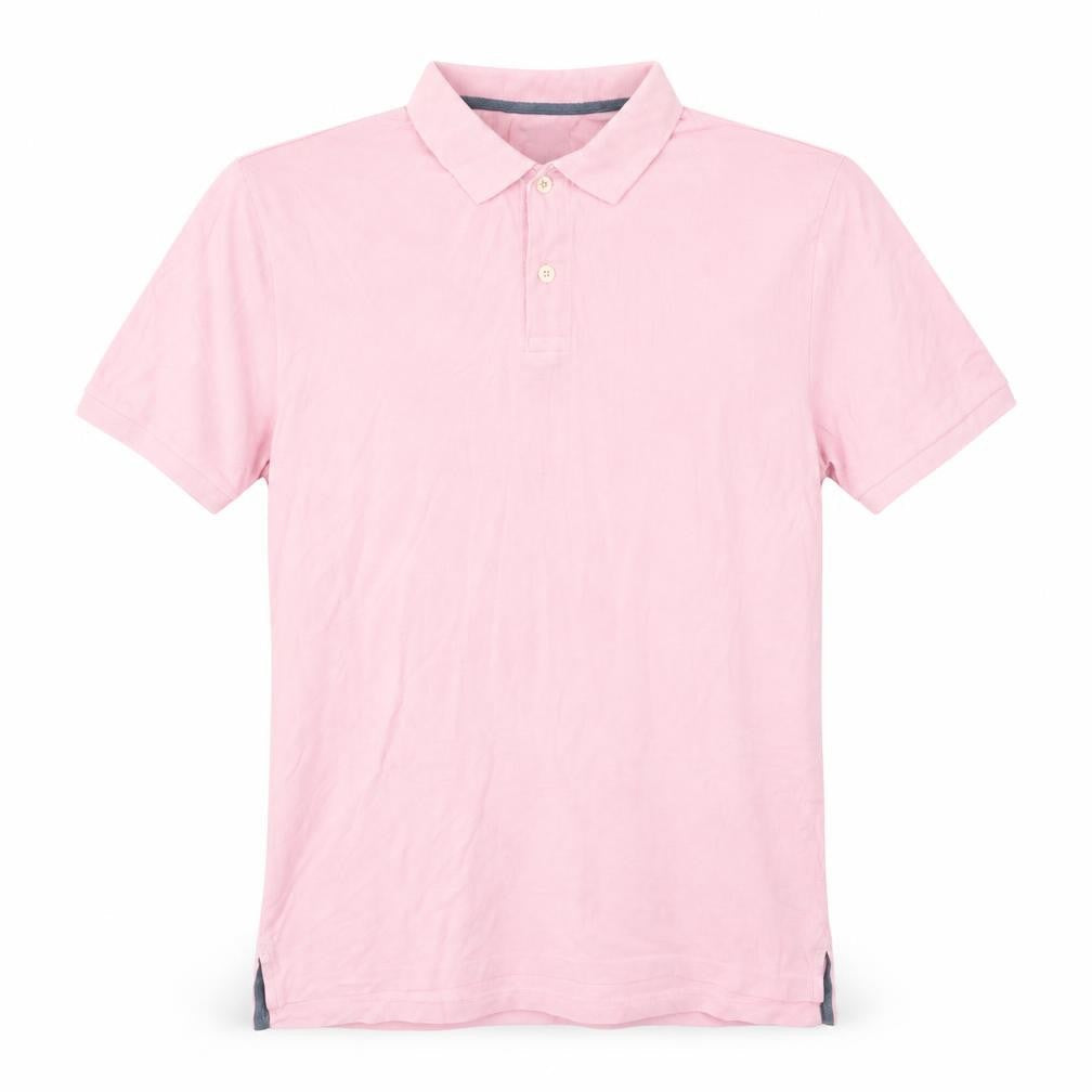Gap Men's Pink Everyday Polo Shirt Medium 100% Cotton Casual