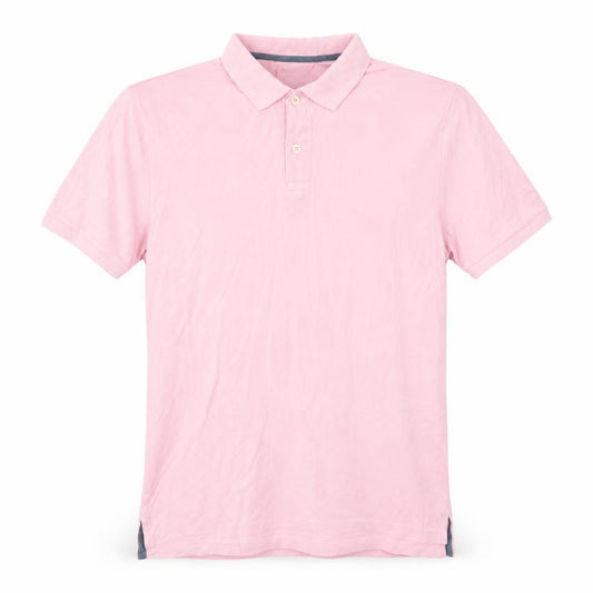 GAP Men's Pink Everyday Polo Shirt Medium 100% Cotton Casual