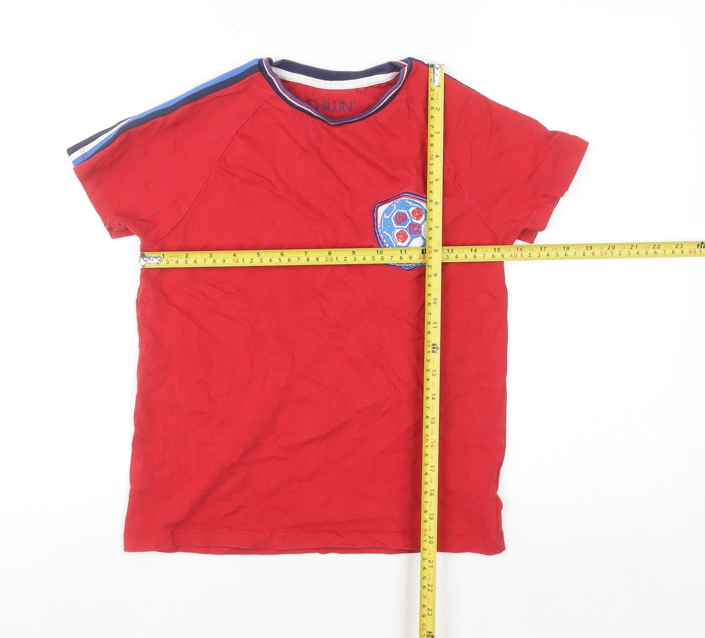 Next Boys Red England Football T-Shirt 11 Years Cotton Sports Top