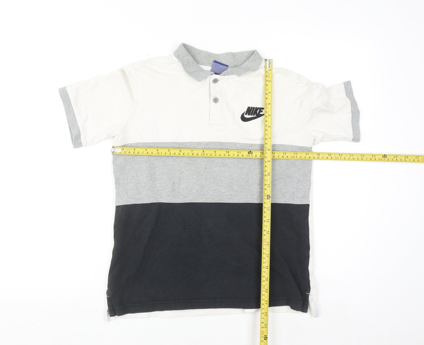 Nike Boys Multicoloured Polo Shirt XL 13-14 Years Cotton Short Sleeve