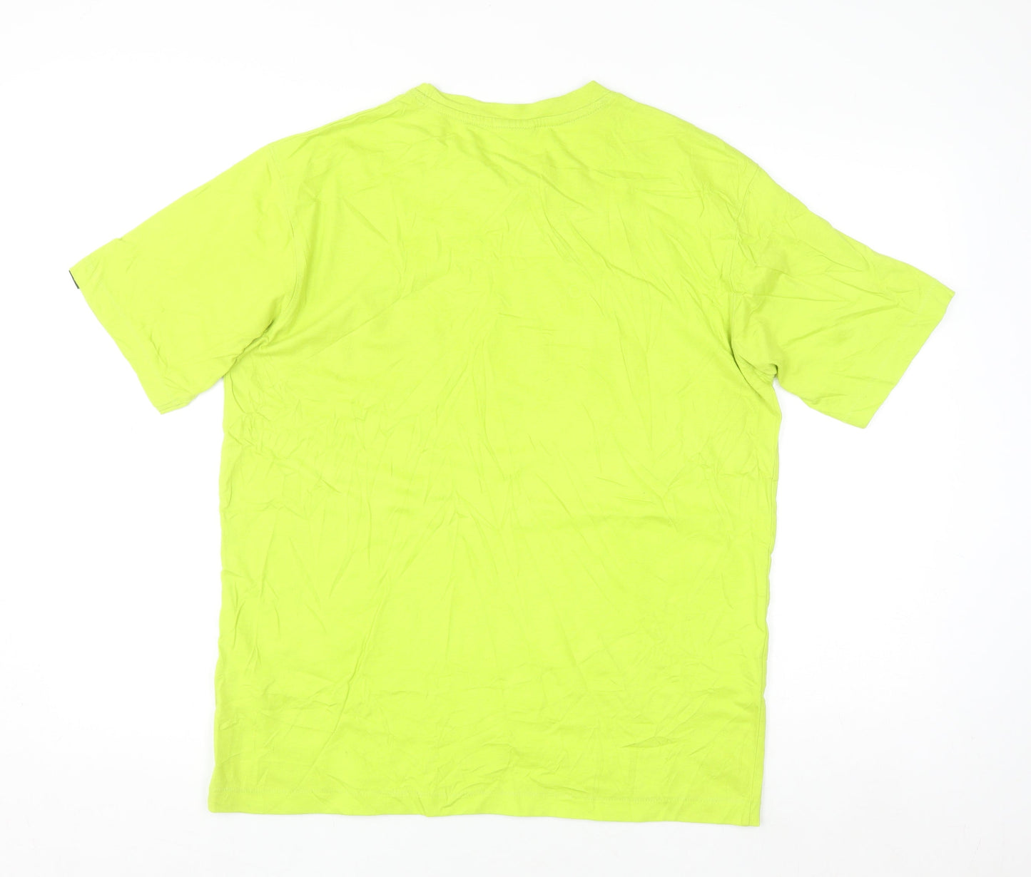 Cycle Apparel Men's Green Graphic Outdoor T-Shirt Size L
