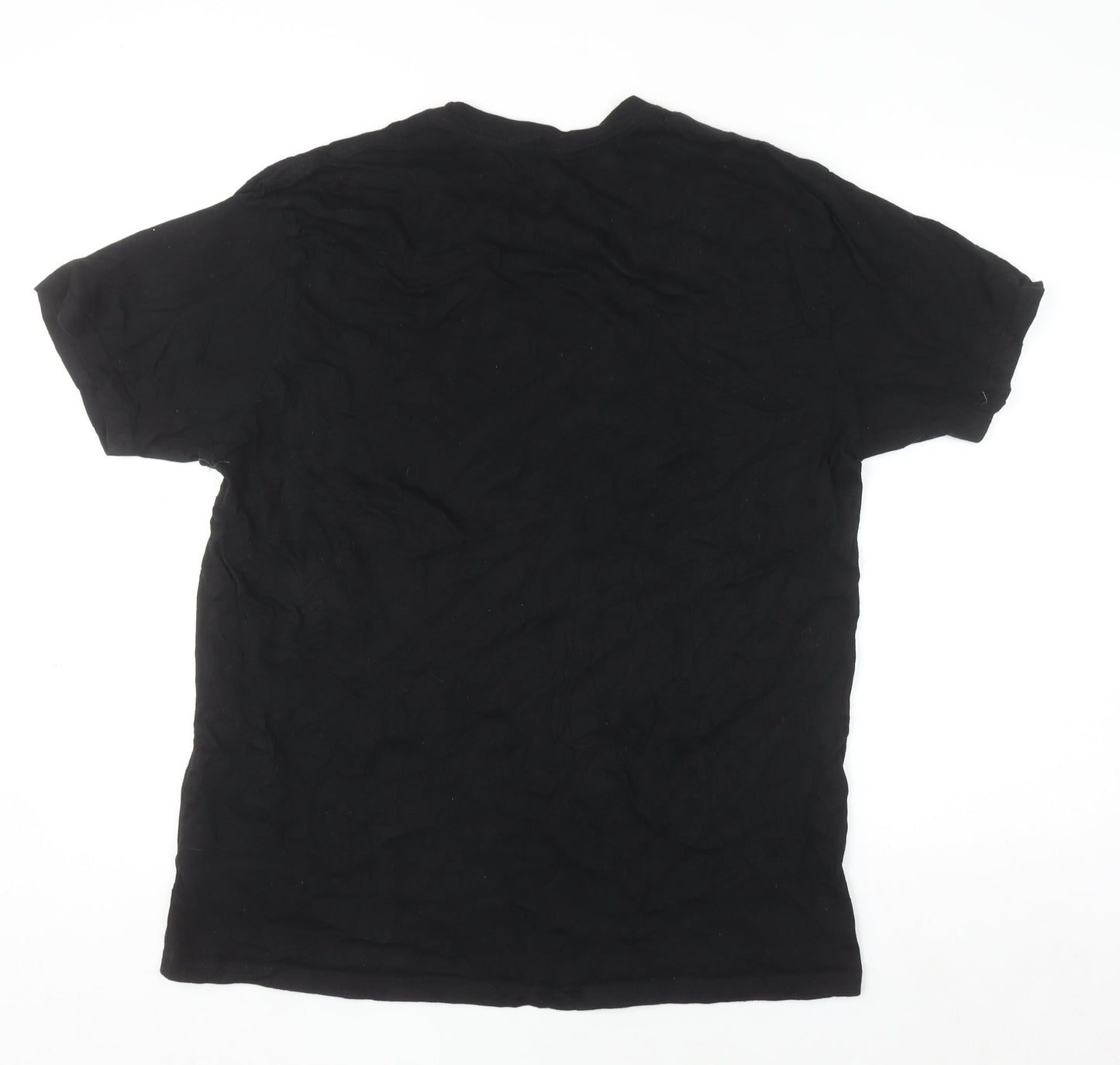 Hard Rock Cafe London Men's Black Cotton Graphic T-Shirt Large