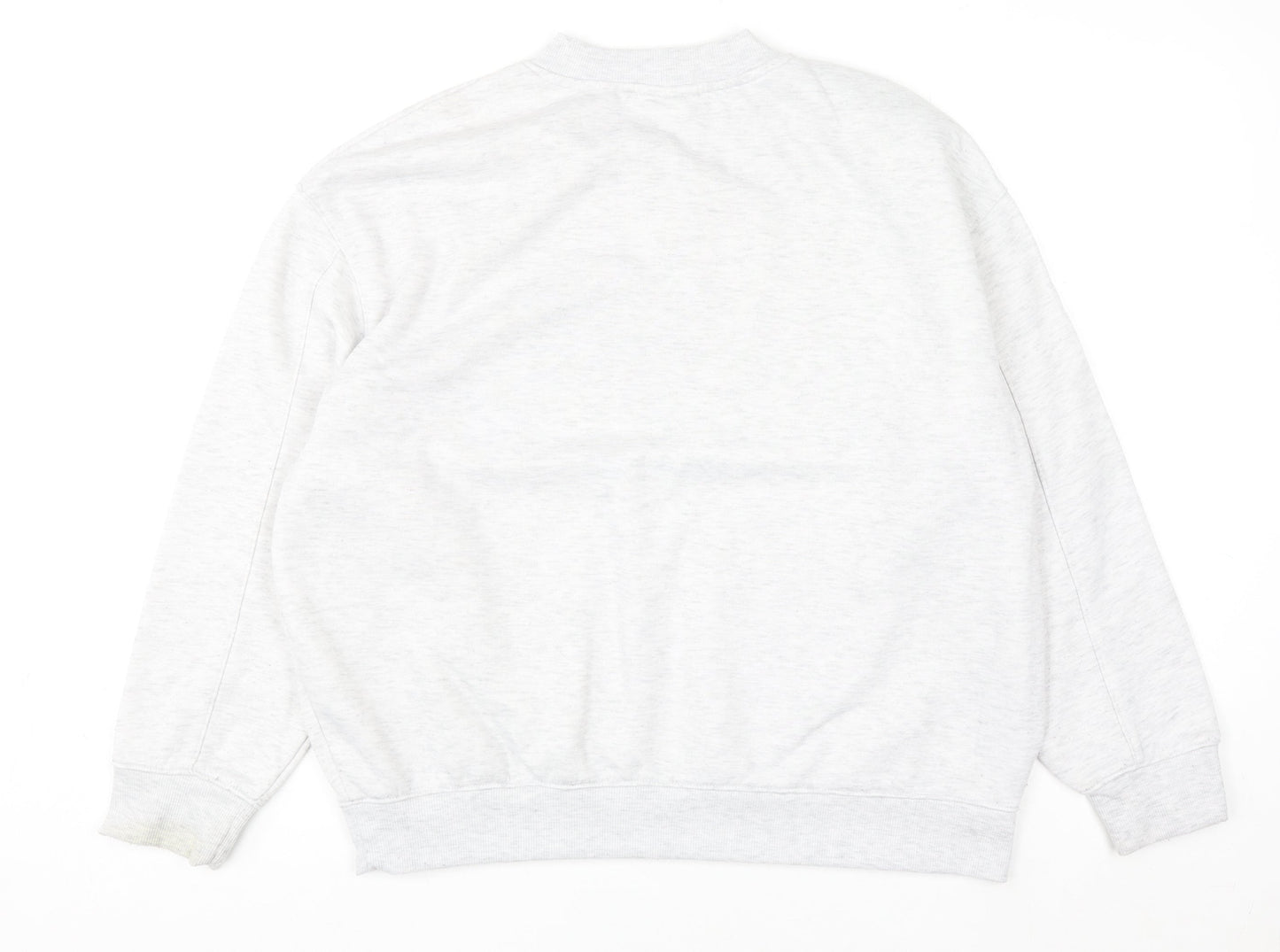 Slazenger Women Grey Crew Neck Pullover Sweatshirt UK 14 Lined