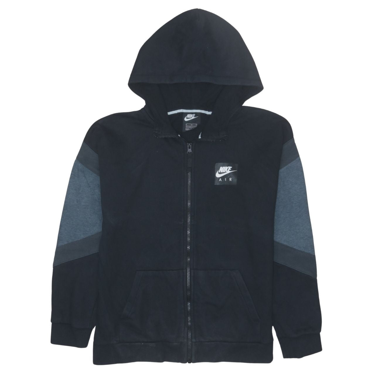 Nike Boys Black Full Zip Hoodie XL 13-15 Years Hooded Sweatshirt