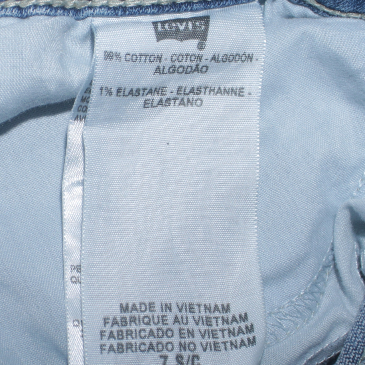 Levi's Women Blue Superlow Bootcut Jeans Size 8 Regular Fit