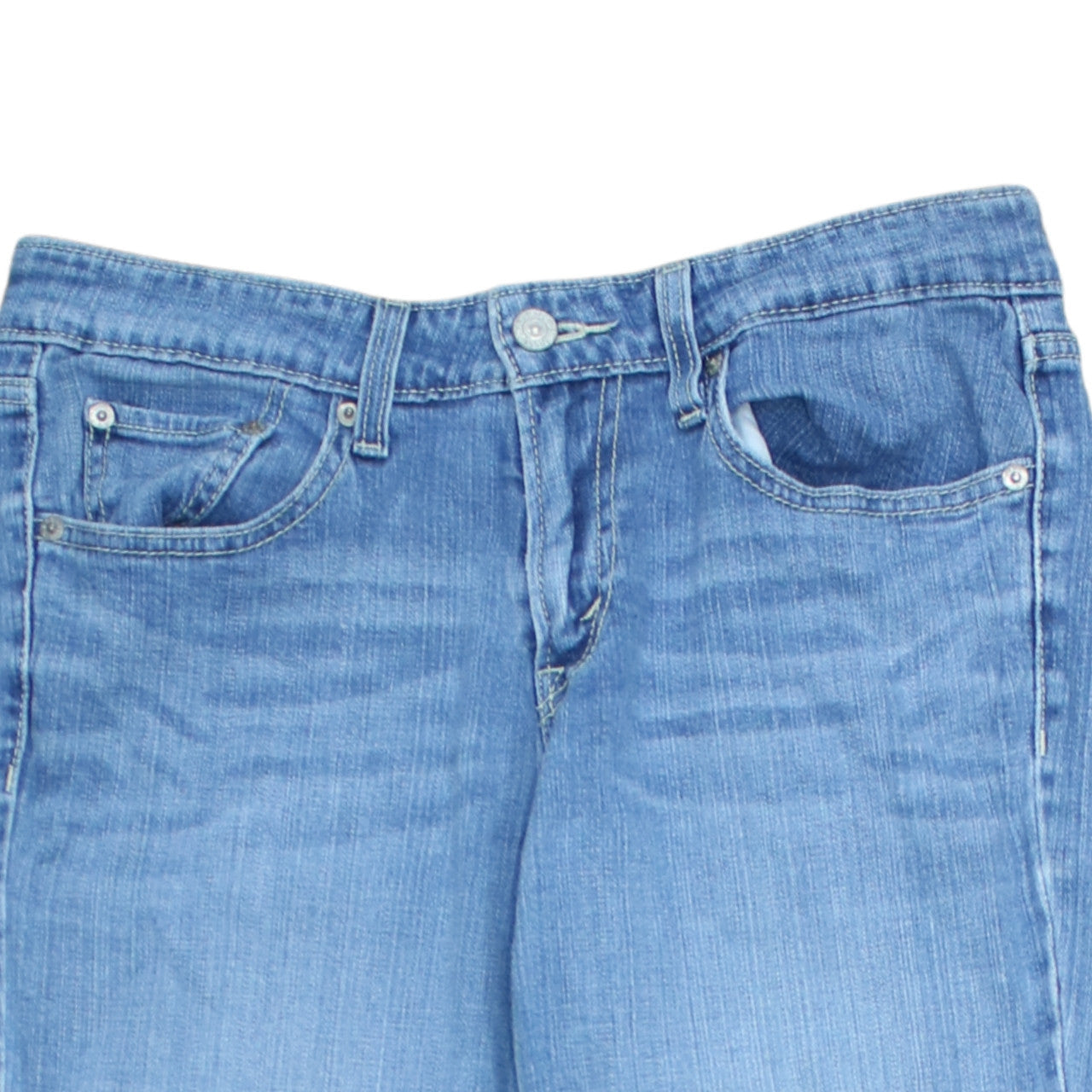 Levi's Women Blue Superlow Bootcut Jeans Size 8 Regular Fit