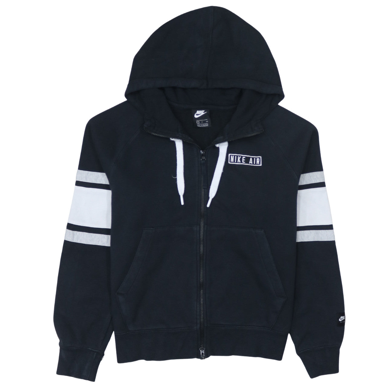 Nike Air Men's Black Full Zip Hoodie Small Cotton Blend