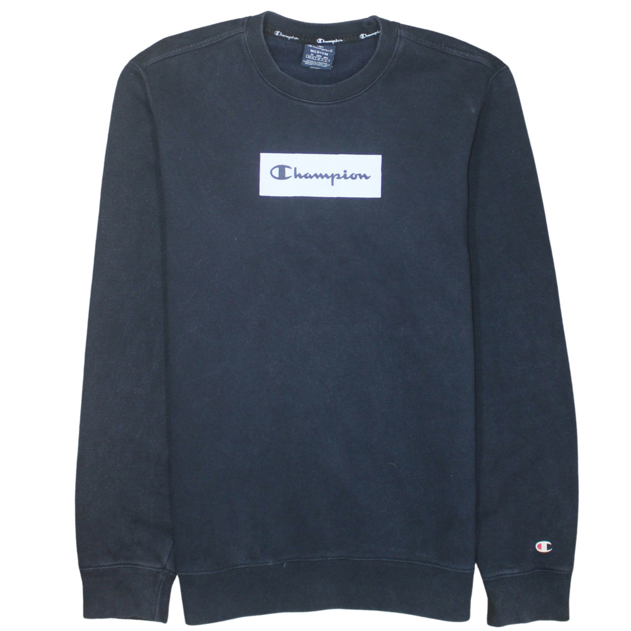 Champion Men's Black Medium Pullover Logo Sweatshirt